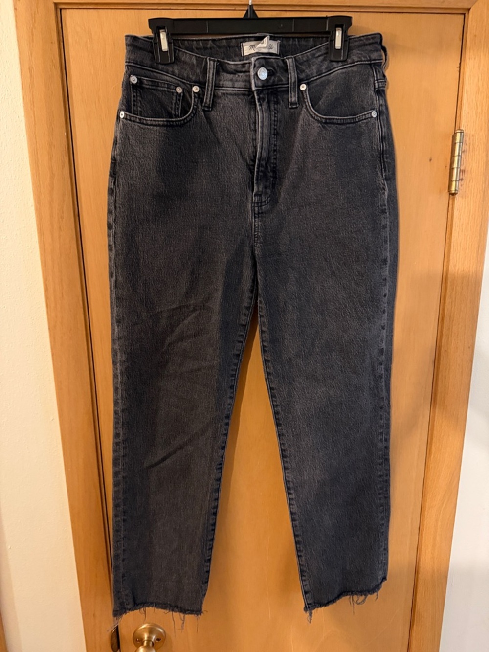 Madewell Women’s Curvy Perfect Vintage Straight Jean Black Size 29
